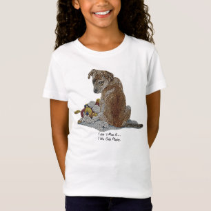 Camiseta Perrito lindo y peluche perro marrón pequeño