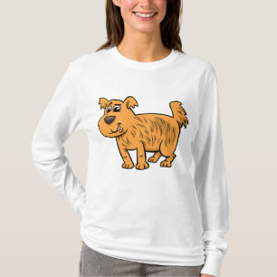 Camiseta Perrito Naranja Desgreñado
