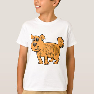 Camiseta Perrito Naranja Desgreñado
