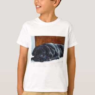 Camiseta Perrito negro del barro amasado
