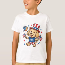 Perrito Patriota Día de la Independencia de EE. UU