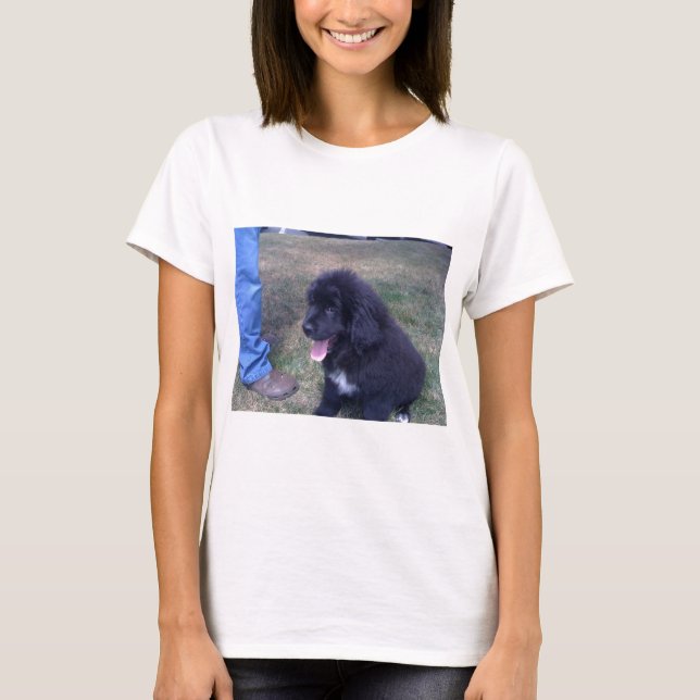 Camiseta Perrito precioso de Newfie (raza del perro de (Anverso)