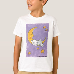 Camiseta Perrito que duerme en la luna