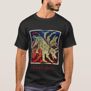 Camiseta perrito rojo "canem de la cueva "