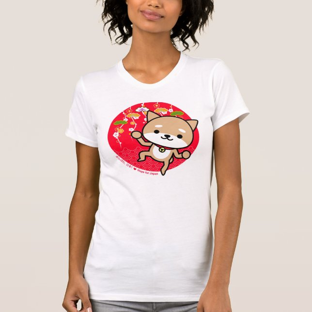 Camiseta - perrito - rojo japonés (Anverso)