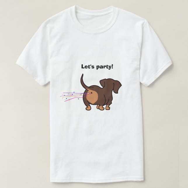 Camiseta Perrito Salchicha Pediatero (Diseño del anverso)