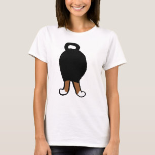 Camiseta perrito shiba blanco negro y marrón