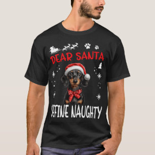 Camiseta Perrito teckel salchicha perro Navidad Querido San