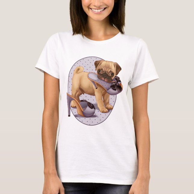 Camiseta Perrito y zapato del barro amasado (Anverso)