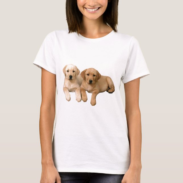 Camiseta Perritos amarillos del laboratorio (Anverso)