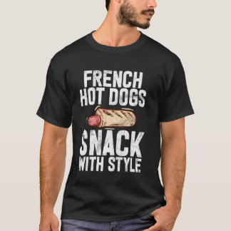 Camiseta Perritos Calientes Franceses Snack con Estilo Hot