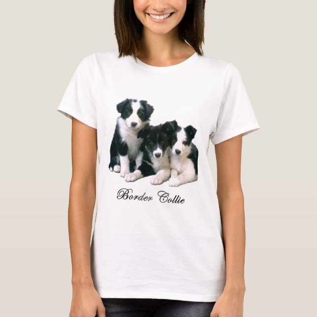 Camiseta Perritos del border collie (Anverso)