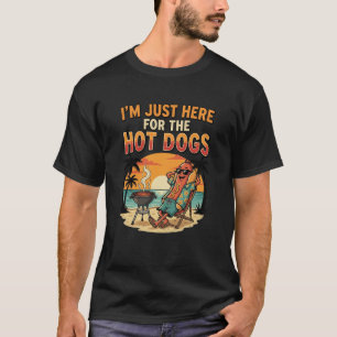 Camiseta Perritos Estoy Aquí Solo Por Los Perritos Divertid