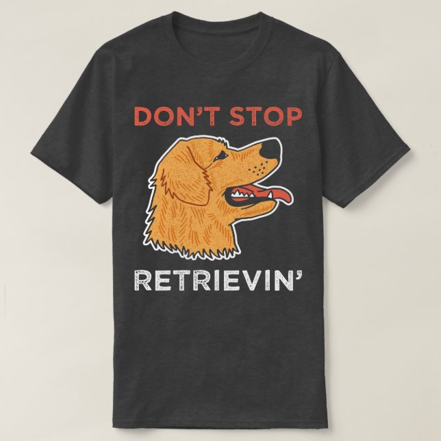 Camiseta Perro 2 de Golden Retriever (Diseño del anverso)