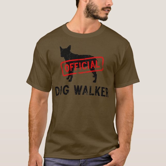 Camiseta Perro achaparrado del ganado de la cola (Anverso)