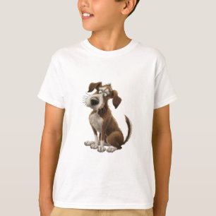 Camiseta Perro acuarela confundido con perro sorprendido