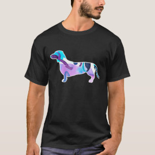 Camiseta Perro acuarela - perro salchicha dachshund