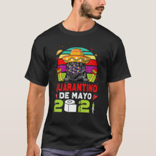 Camiseta Perro acuático portugués máscara facial Quarantino