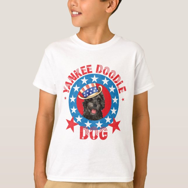 Camiseta Perro acuático portugués patriótico (Anverso)