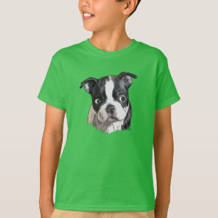 Camiseta Perro adorable de raza Boston Terrier
