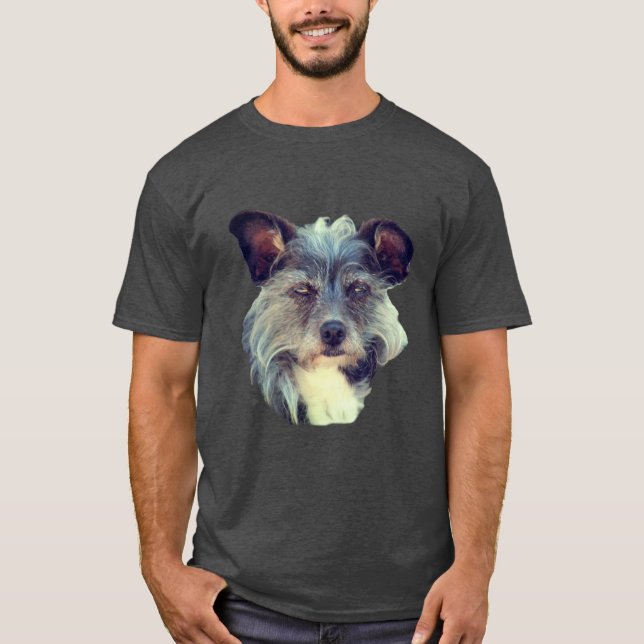 Camiseta Perro adorable de raza mixta (Anverso)