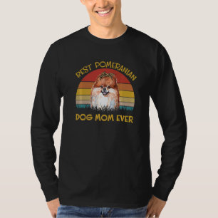 Camiseta Perro adorable mejor perro mamá Pomerania