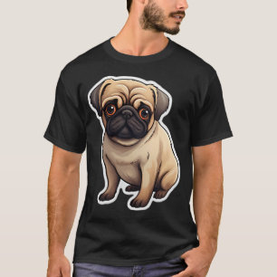 Camiseta Perro Adorable Mops