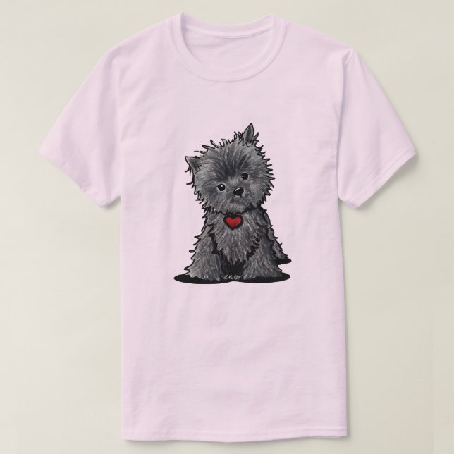 Camiseta Perro Affenpinscher de KiniArt (Diseño del anverso)