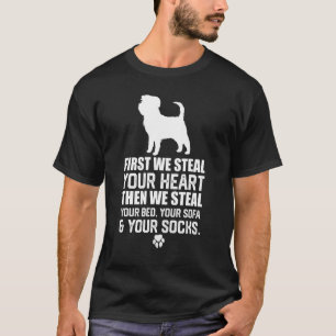 Camiseta Perro Affenpinscher Roba Tu Corazón Roba Tu Cama
