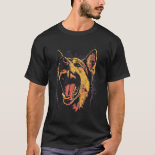 Camiseta Perro Agresivo Pastor Alemán
