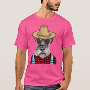 Camiseta Perro agricultor Schnauzer en miniatura
