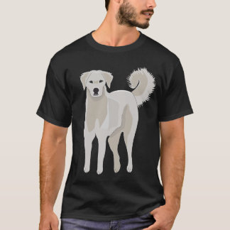 Camiseta Perro Akbash, cachorro lindo, pirenas grandes,