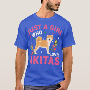 Camiseta Perro Akita Ama A Un Chica Que Ama Akitas 256