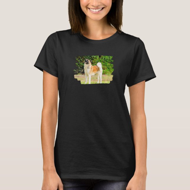 Camiseta Perro Akita americano (Anverso)
