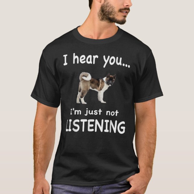 Camiseta Perro Akita americano - Akita norteamericana (Anverso)