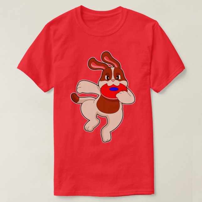 Camiseta Perro al jugar (Diseño del anverso)