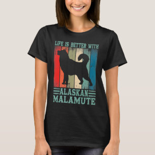 Camiseta Perro Alaska Malamute Con Malamute Alaska