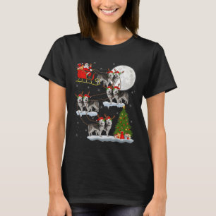 Camiseta Perro Alaskan Malamute Santa Trineo Volador Divert