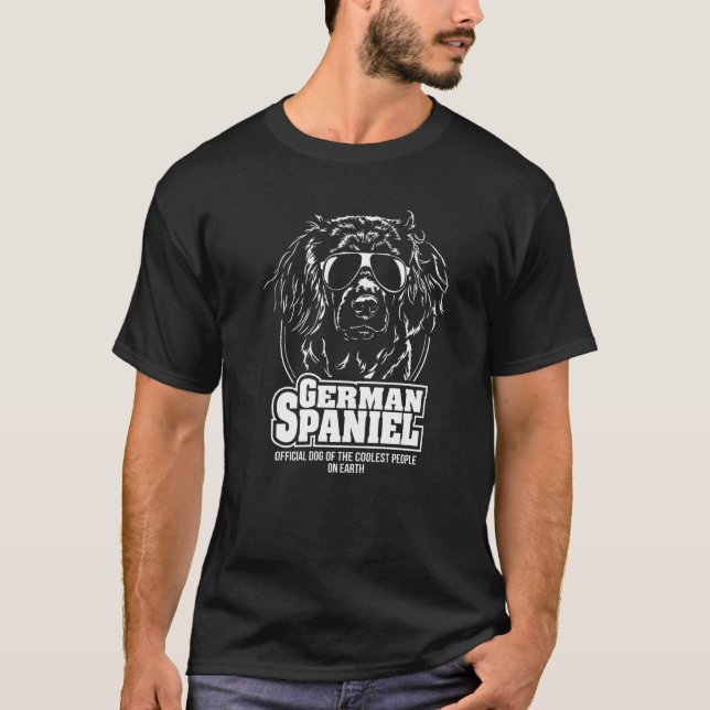 Camiseta Perro alemán español más frío que dice perro (Anverso)