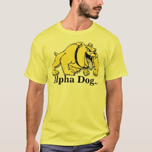 Camiseta Perro Alfa. (Anverso)