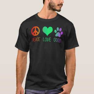 Camiseta Perro amante de la paz Perros de amor Rescate de t