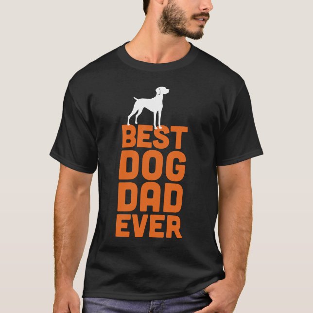 Camiseta Perro amante - Mejor Padre Perro - Vizsla Húngara (Anverso)