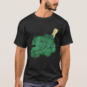 Camiseta Perro Amantes Botella de vino Animales Animales Vi