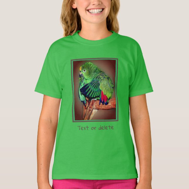 Camiseta Perro Amazónico Amarillo Cuto Personalizado (Anverso)