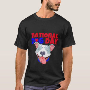 Camiseta Perro American Bully día nacional del perro