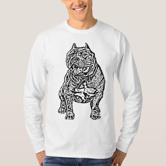 Camiseta Perro americano del matón (Anverso)
