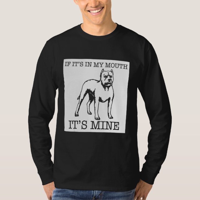 Camiseta Perro americano Pit Bull Terrier (Anverso)