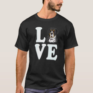 Camiseta Perro Amo Perro De Montaña Bernés Para Hombres Y M