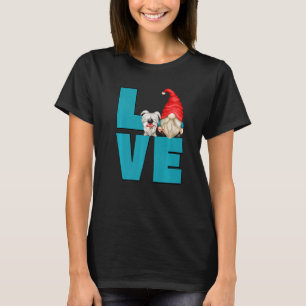 Camiseta Perro Amor Abuelo Gnomo Gráfico Para Hombres Y Loc