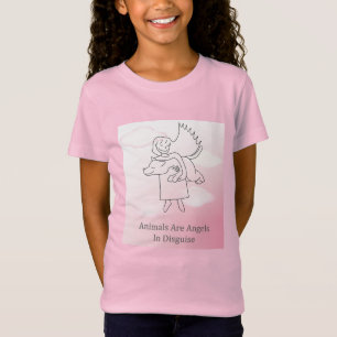 Camiseta Perro Angel Fuzzy Express® Rosa